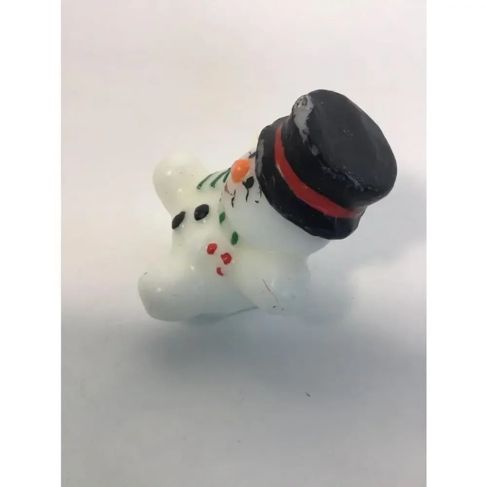 Vintage Snowman Candles set of 3